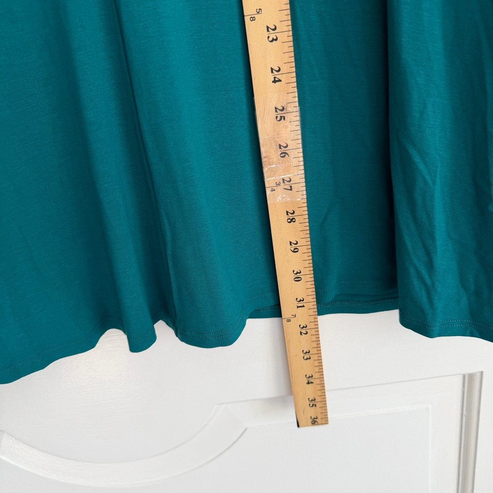 Eileen Fisher V-Neck Tunic Top Womens 1X Teal - Picture 5 of 12